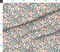 Green Vintage Leaves Fruit Art Nouveau Botanical Pomegranate Victorian Arts And Crafts Large Scale Floral Custom Printed Fabric by Spoonflower Various Fabrics by the Yard or Fat Quarter